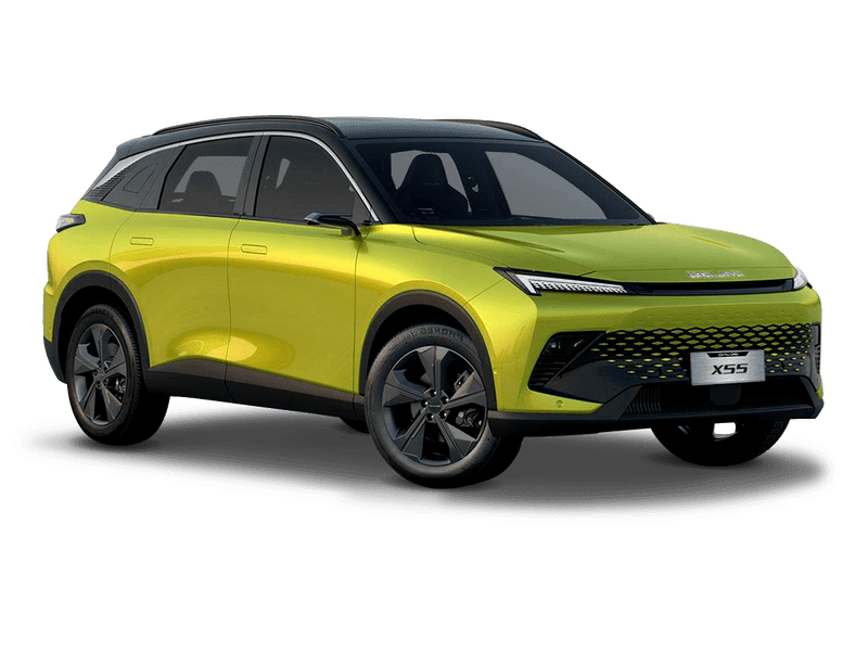 Купить BAIC X55 в Казани - Жёлтый металлик с чёрной крышей